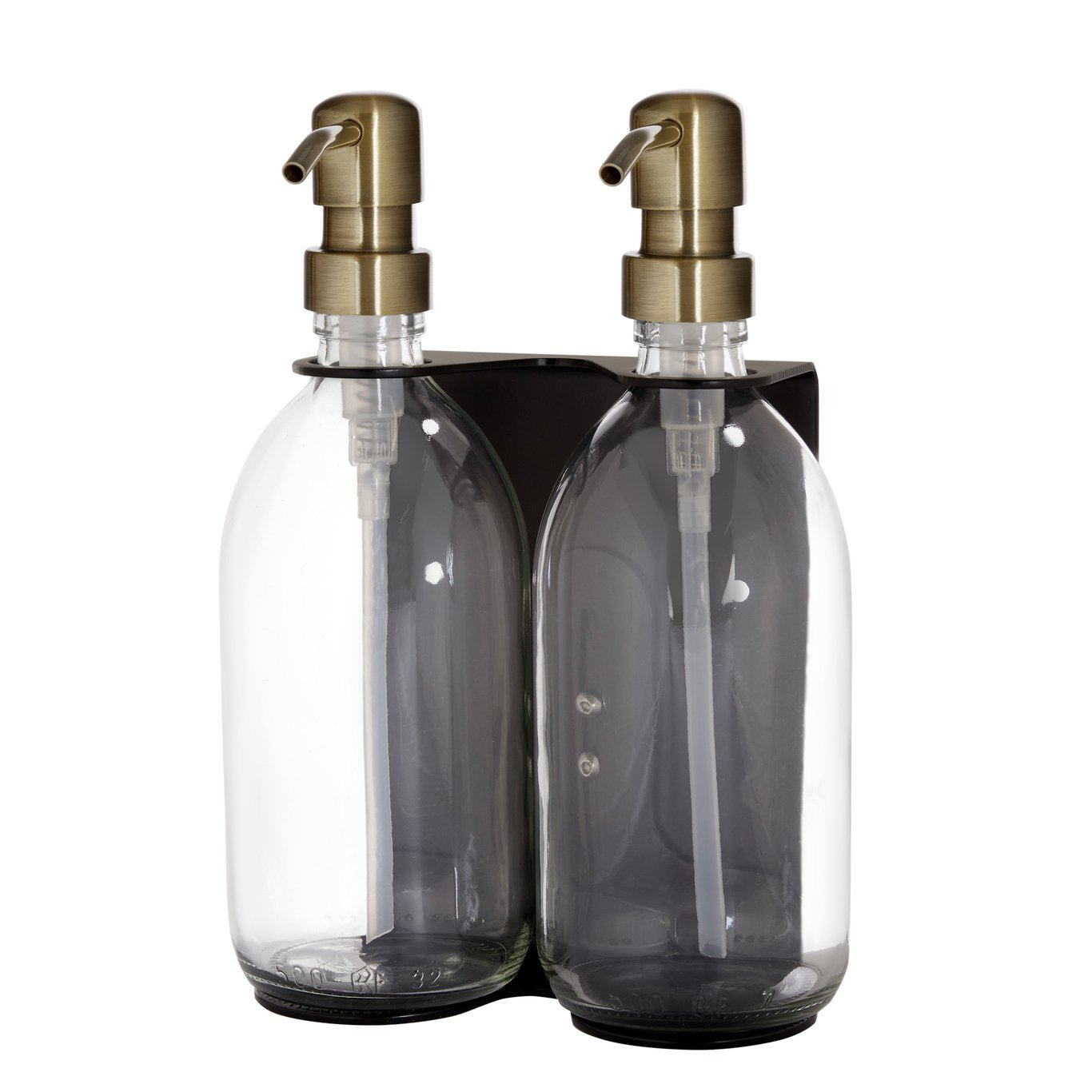 Black Double Wall Mounted Soap Dispensers - REGN