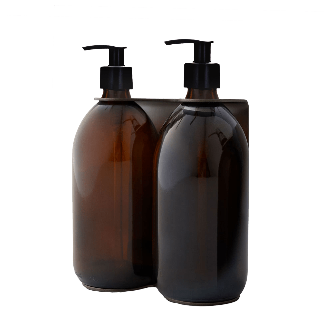 Black Double Wall Mounted Soap Dispensers - REGN