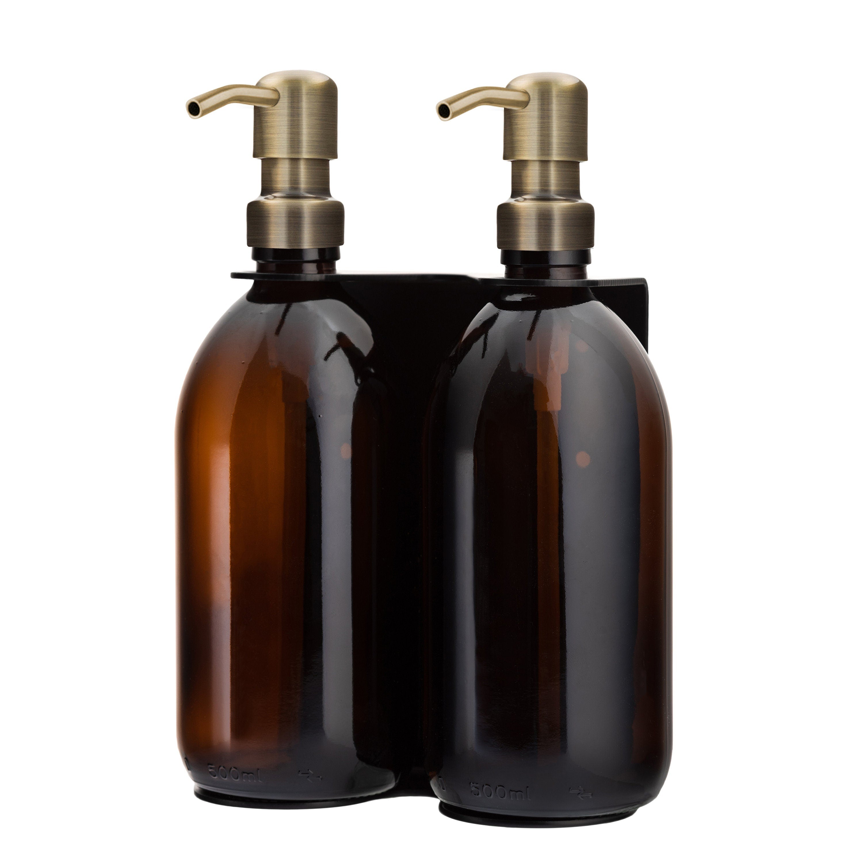 Black Double Wall Mounted Soap Dispensers - REGN