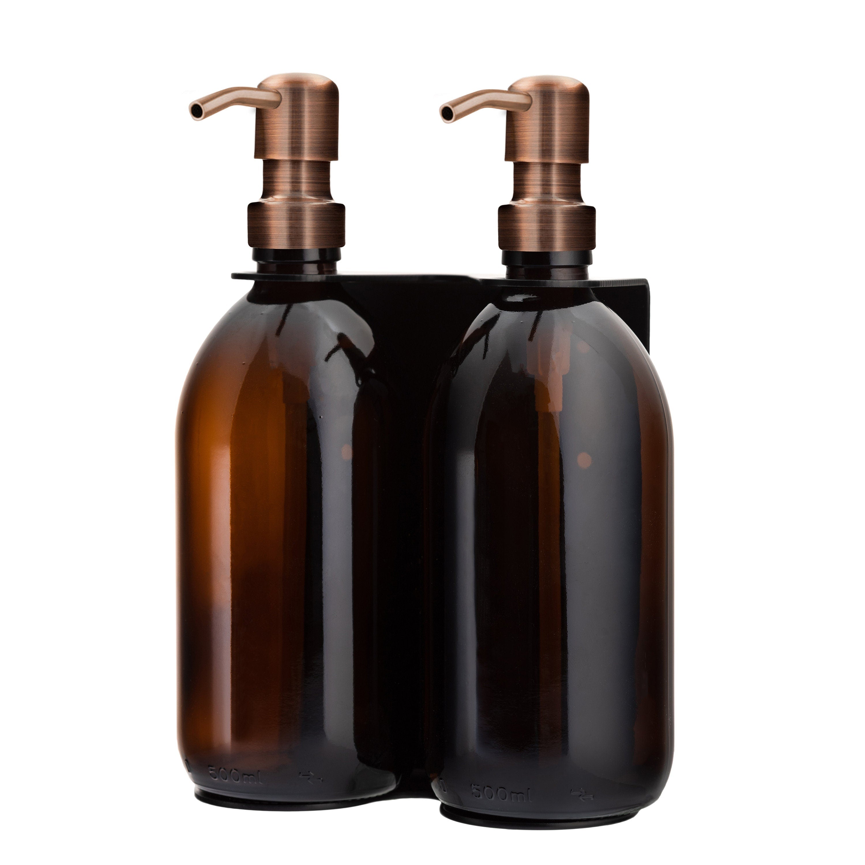 Black Double Wall Mounted Soap Dispensers - REGN