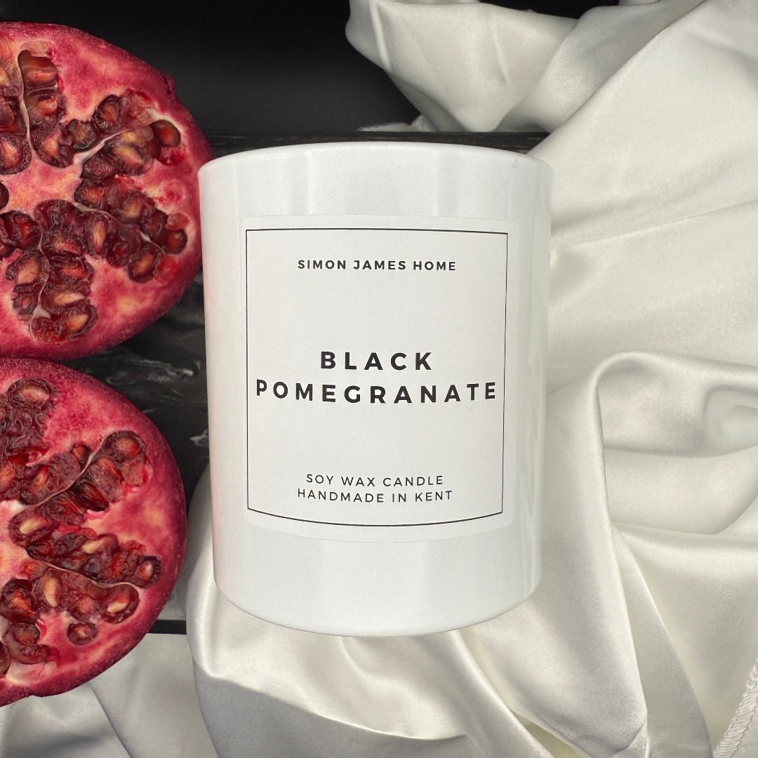 Black Pomegranate Candle - Handmade Soy Wax - Pomegranate Noir Candle - REGN