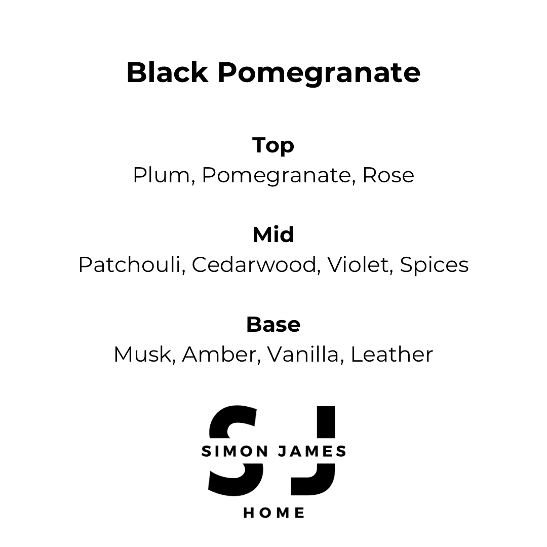 Black Pomegranate Candle - Handmade Soy Wax - Pomegranate Noir Candle - REGN