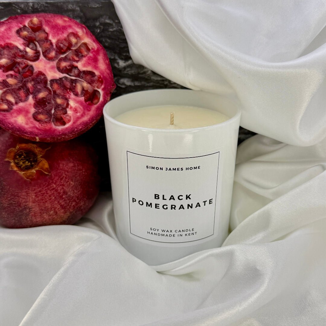 Black Pomegranate Candle - Handmade Soy Wax - Pomegranate Noir Candle - REGN