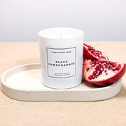 Black Pomegranate Candle - Handmade Soy Wax - Pomegranate Noir Candle - REGN