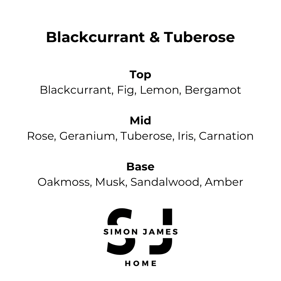 Blackcurrant & Tuberose Candle - Luxury Soy Wax - REGN