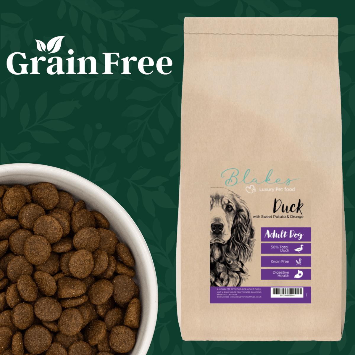Blakes - Adult Dog - Grain Free Complete Dog Food - REGN