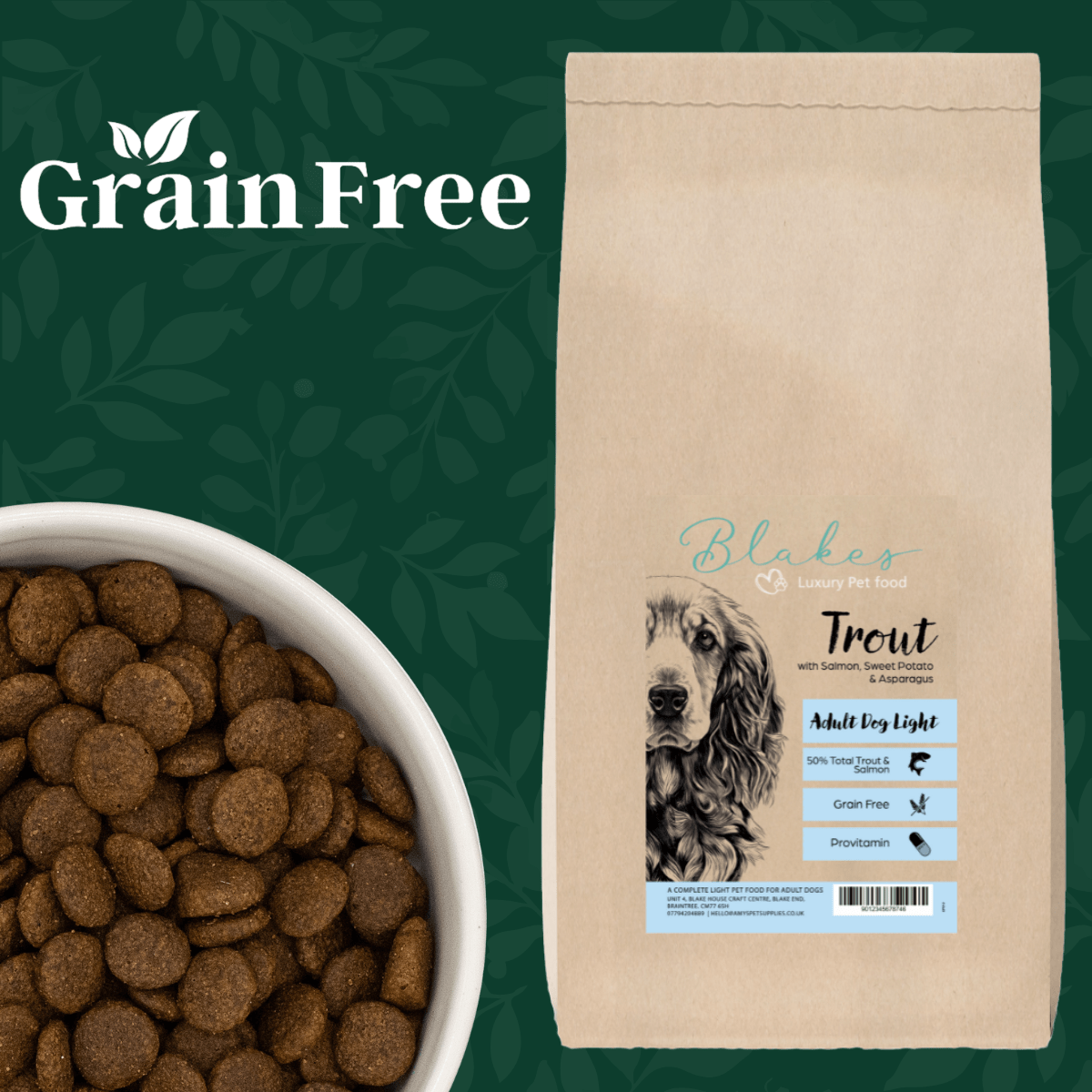 Blakes - Light - Grain Free complete Dog Food - REGN