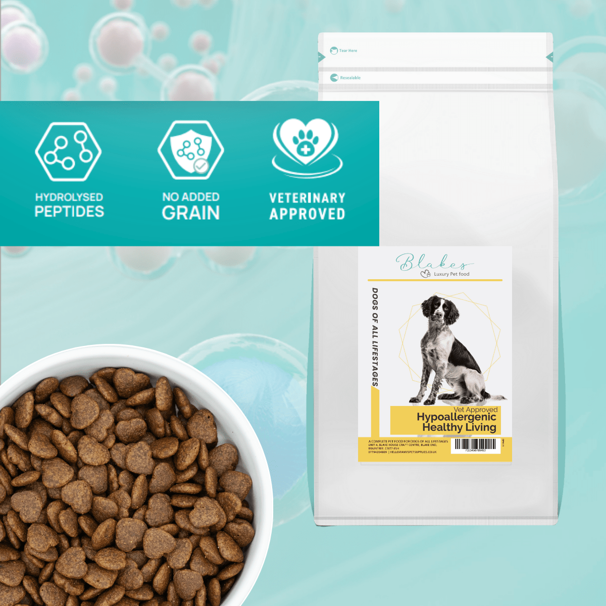 Blake’s Luxury Pet Food Peptide+ Hydrolysed Dog Food – All Lifestages Healthy Living (Hypoallergenic) - REGN