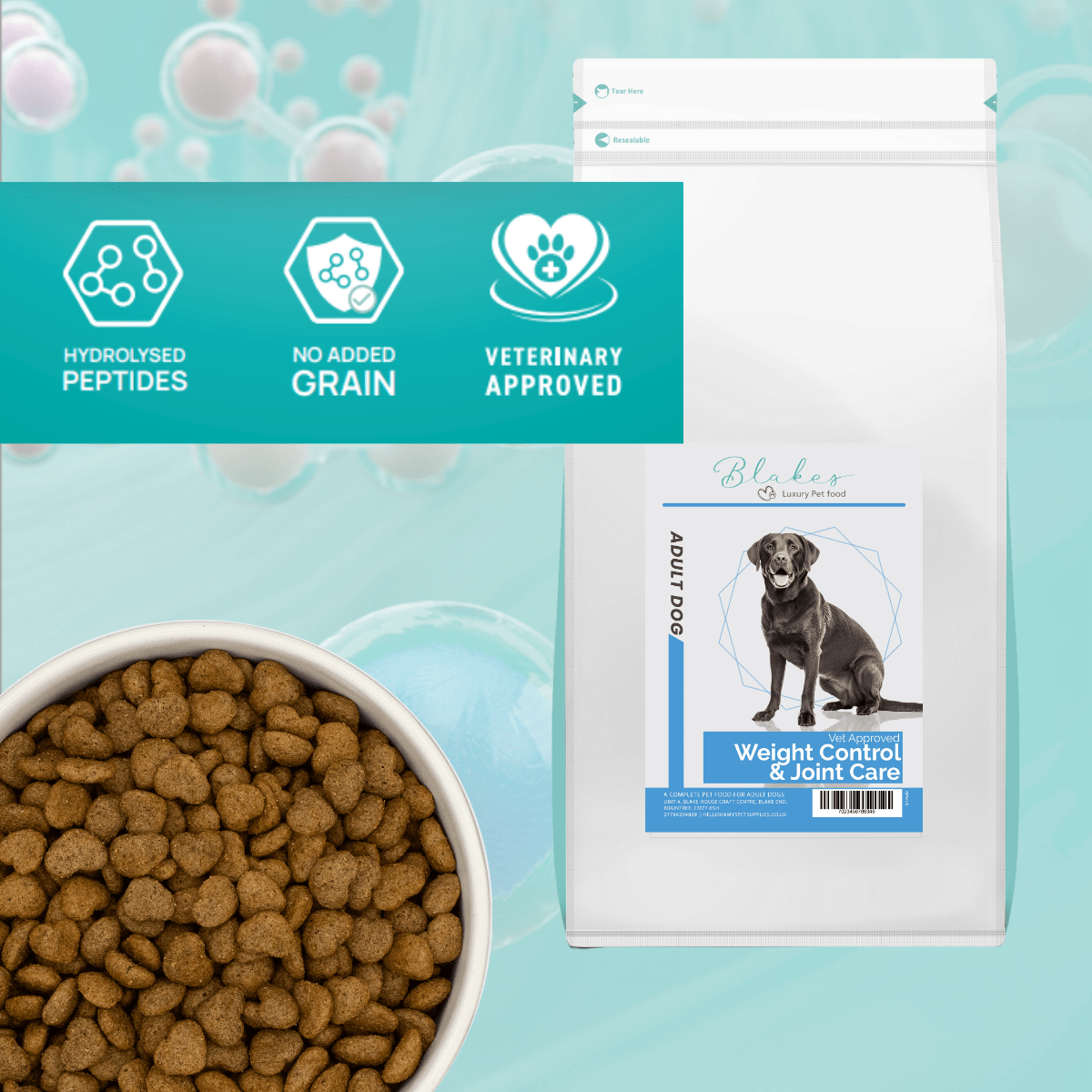 Blake’s Luxury Pet Food Peptide+ Hydrolysed Dog Food – Weight Control & Joint Care - REGN
