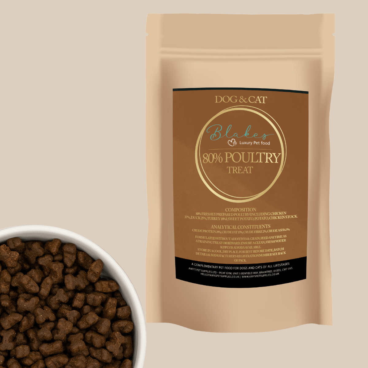 Blakes Poultry Treats For Dogs & Cats - Grain Free - REGN