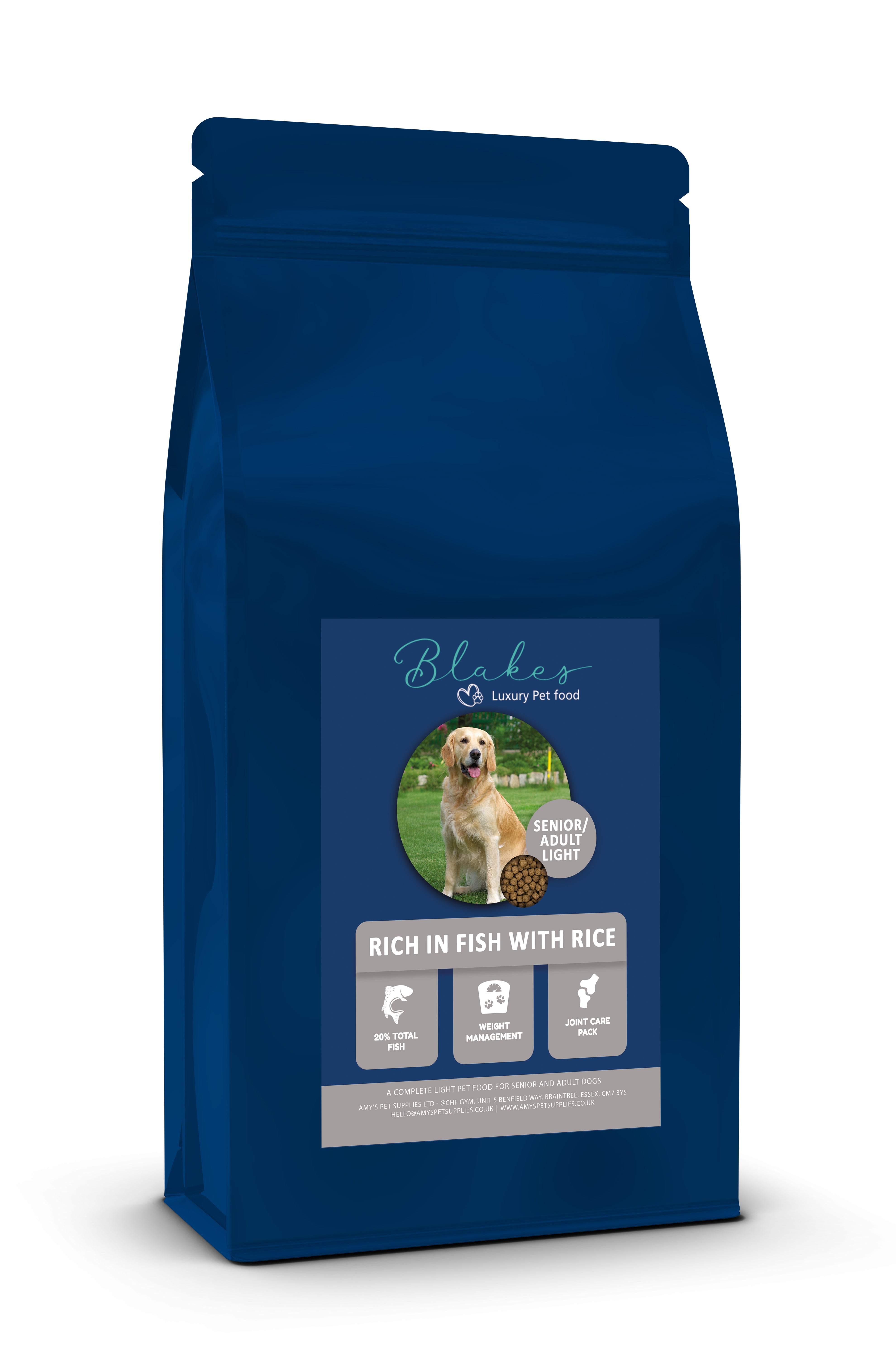 Blakes - Senior/Light - Super Premium - Rich in Fish with Rice 10Kg - REGN