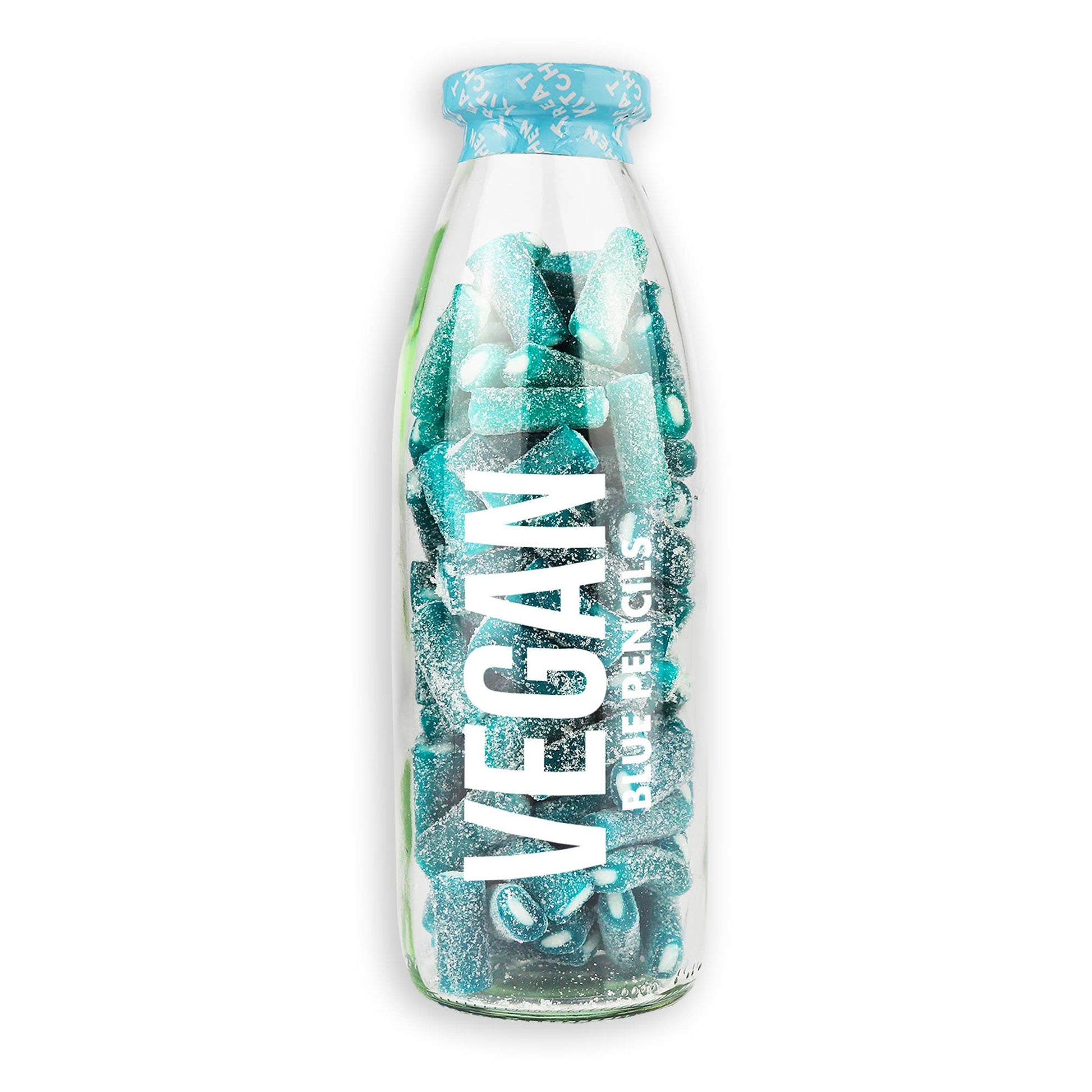 Blue Raspberry Pencils Vegan Sweet Bottle 380g - REGN