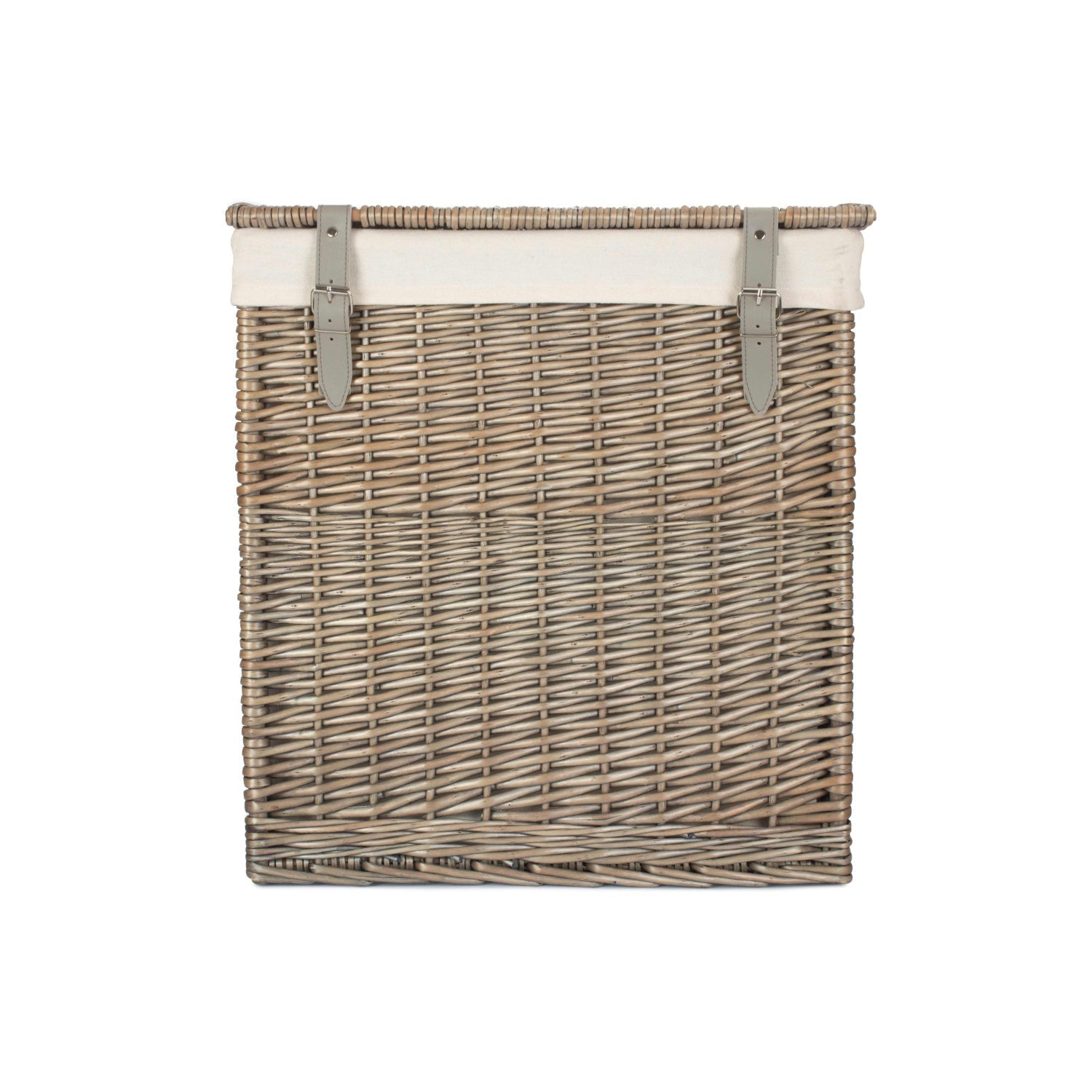 Boutique Antique Wash Willow Storage Laundry Hamper with Lining - Large - REGN