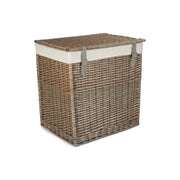 Boutique Antique Wash Willow Storage Laundry Hamper with Lining - Large - REGN