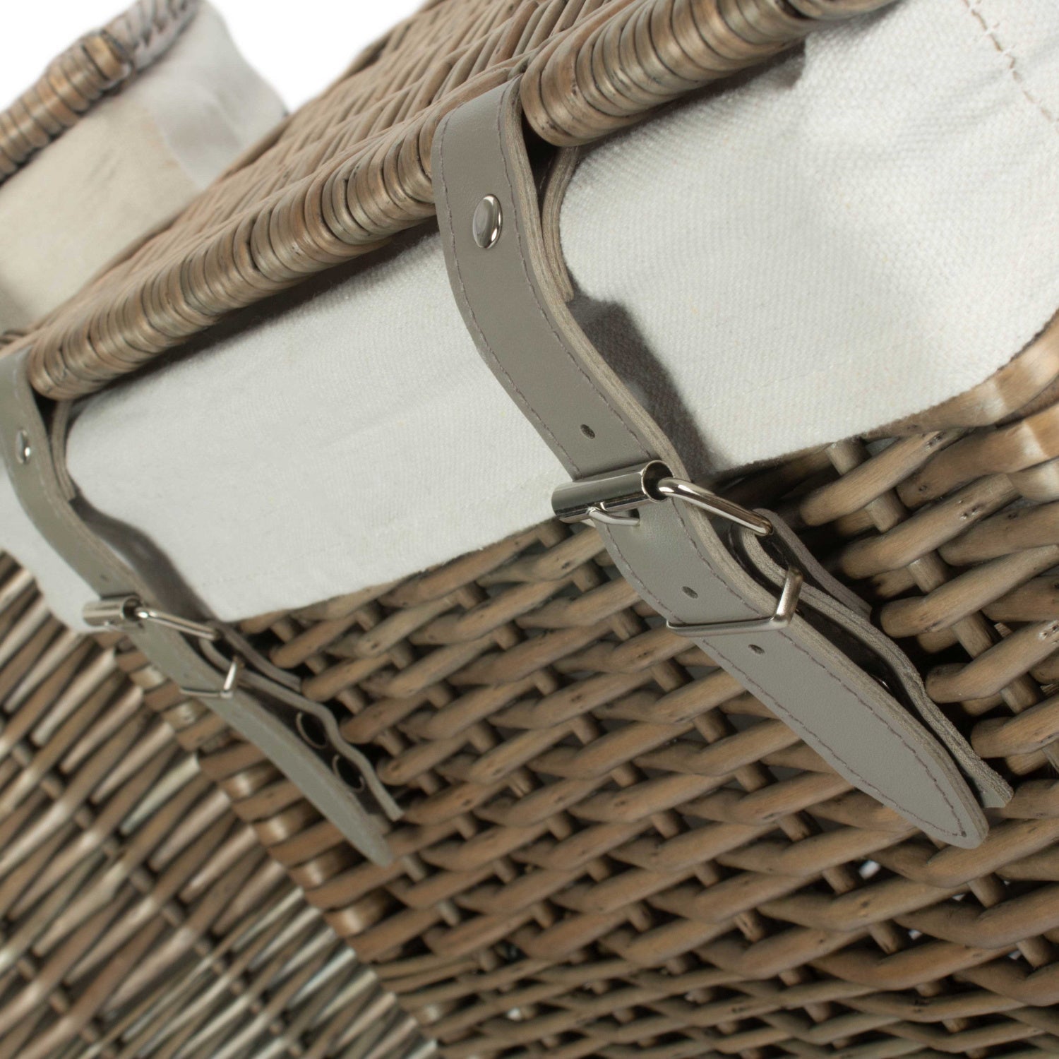 Boutique Antique Wash Willow Storage Laundry Hamper with Lining Set 2 - REGN