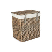 Boutique Antique Wash Willow Storage Laundry Hamper with Lining - Small - REGN