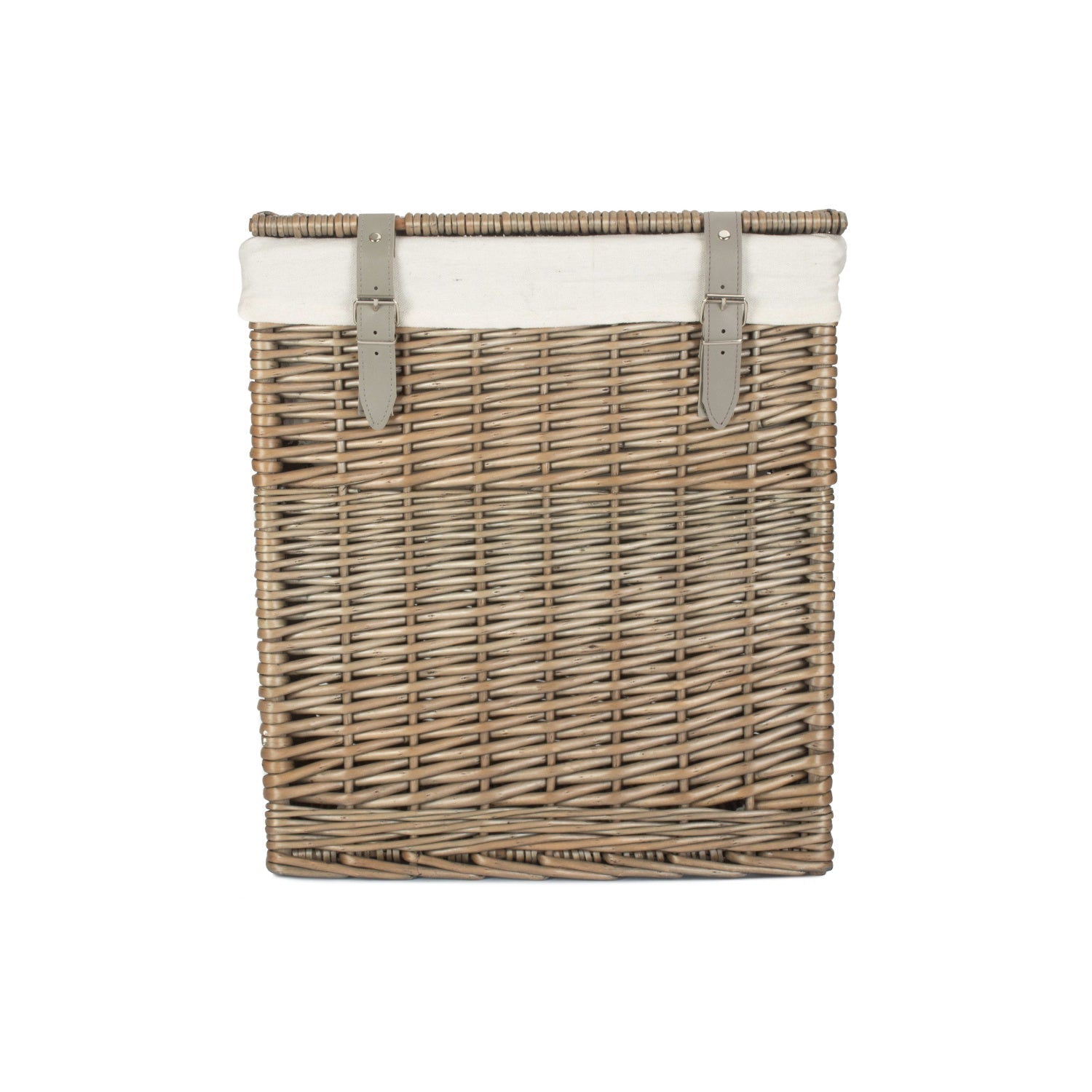 Boutique Antique Wash Willow Storage Laundry Hamper with Lining - Small - REGN