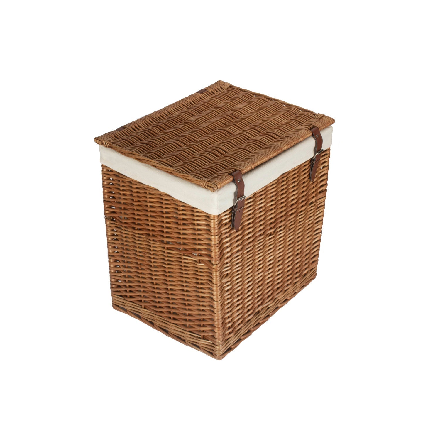 Boutique Double Steamed Wash Willow Laundry Hamper With Lining - Large - REGN