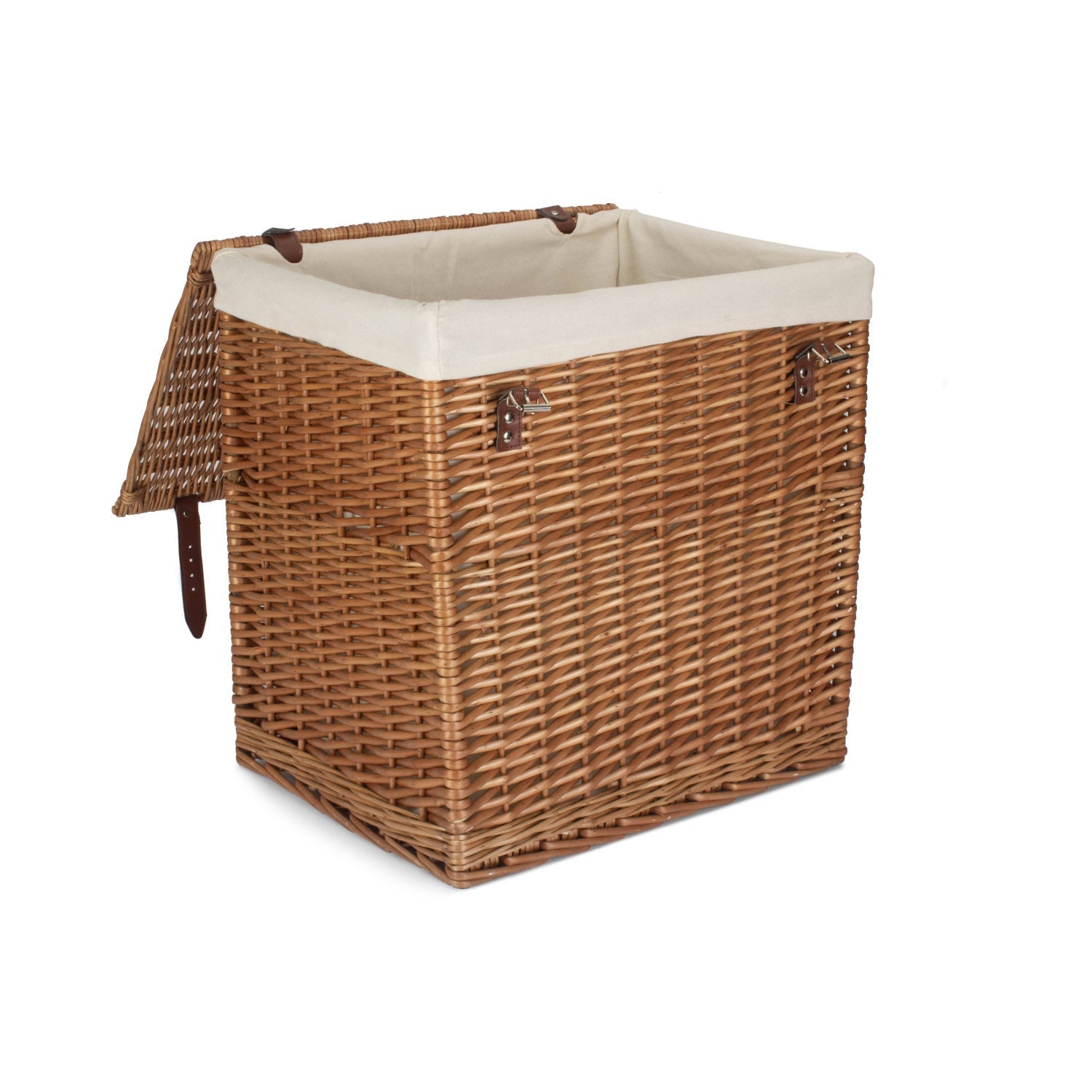 Boutique Double Steamed Wash Willow Laundry Hamper With Lining - Large - REGN