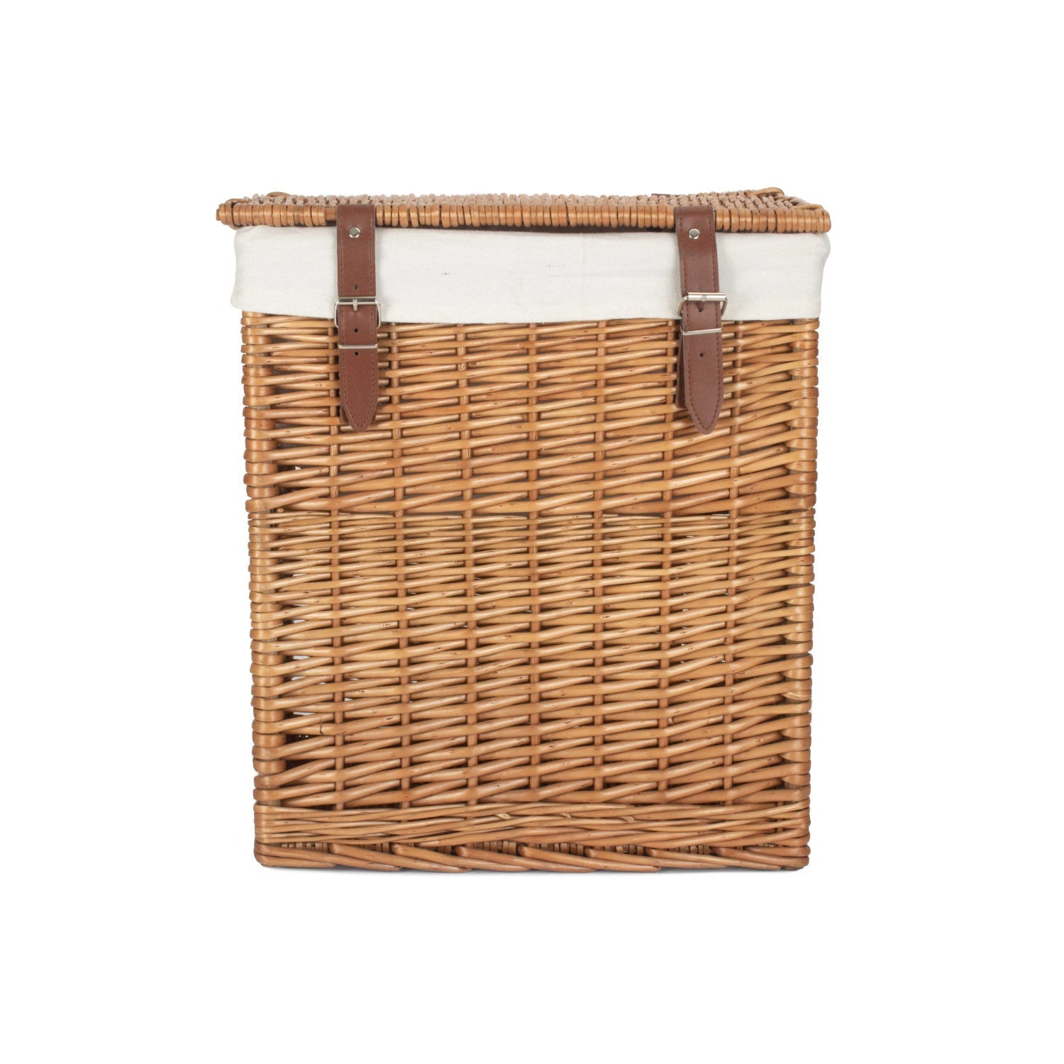 Boutique Double Steamed Wash Willow Laundry Hamper with Lining - Small - REGN