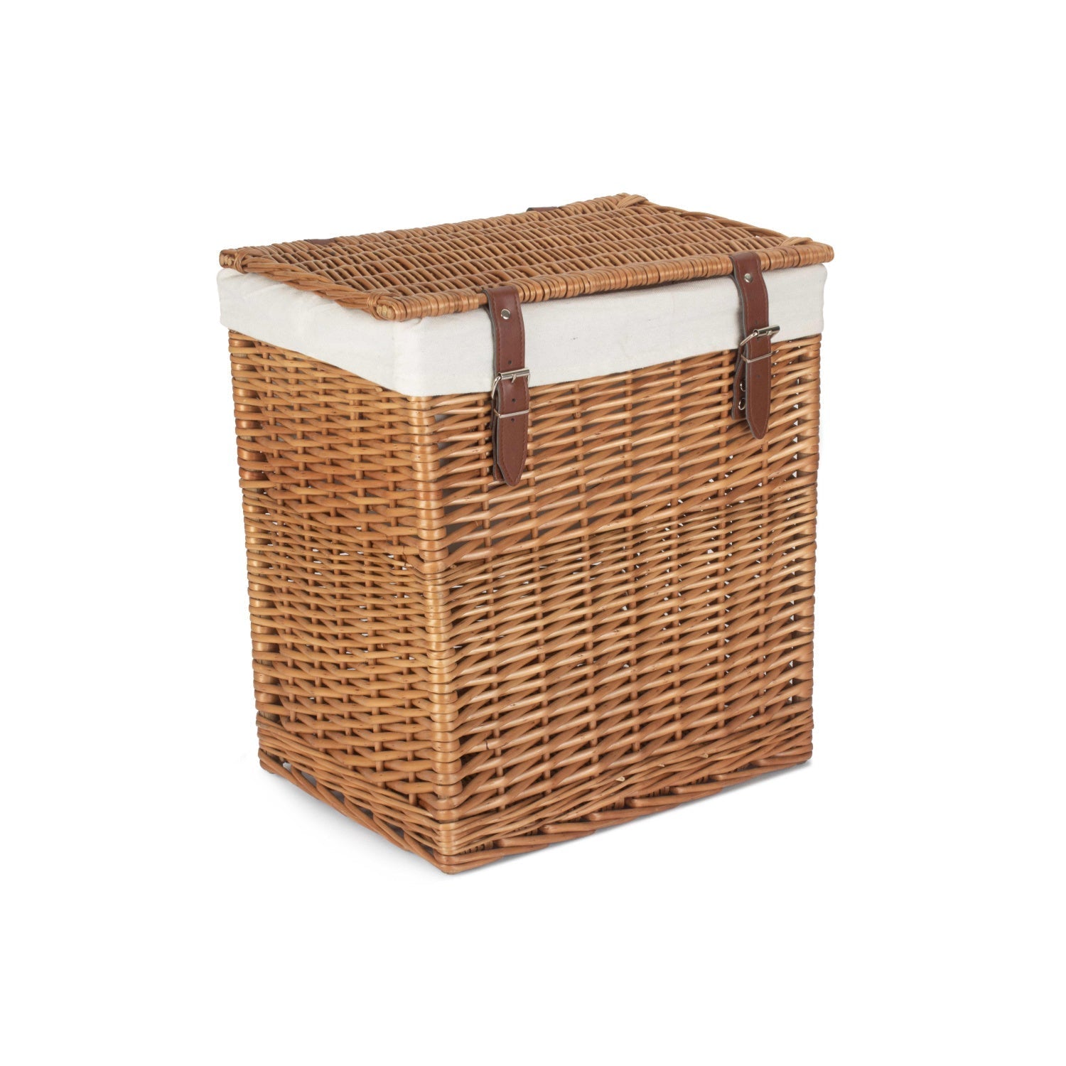 Boutique Double Steamed Wash Willow Laundry Hamper with Lining - Small - REGN