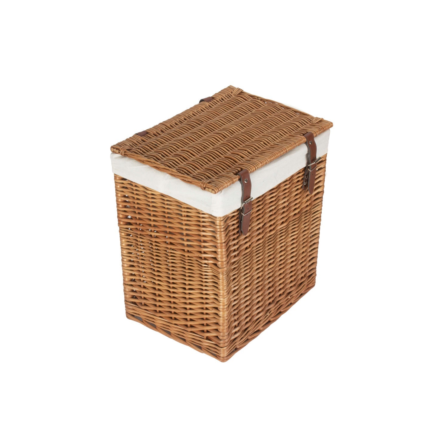Boutique Double Steamed Wash Willow Laundry Hamper with Lining - Small - REGN