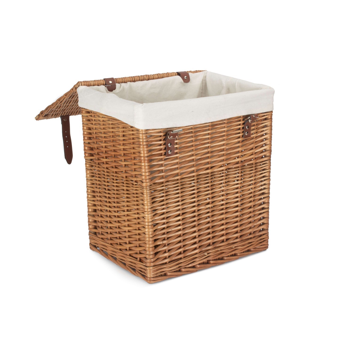 Boutique Double Steamed Wash Willow Laundry Hamper with Lining - Small - REGN