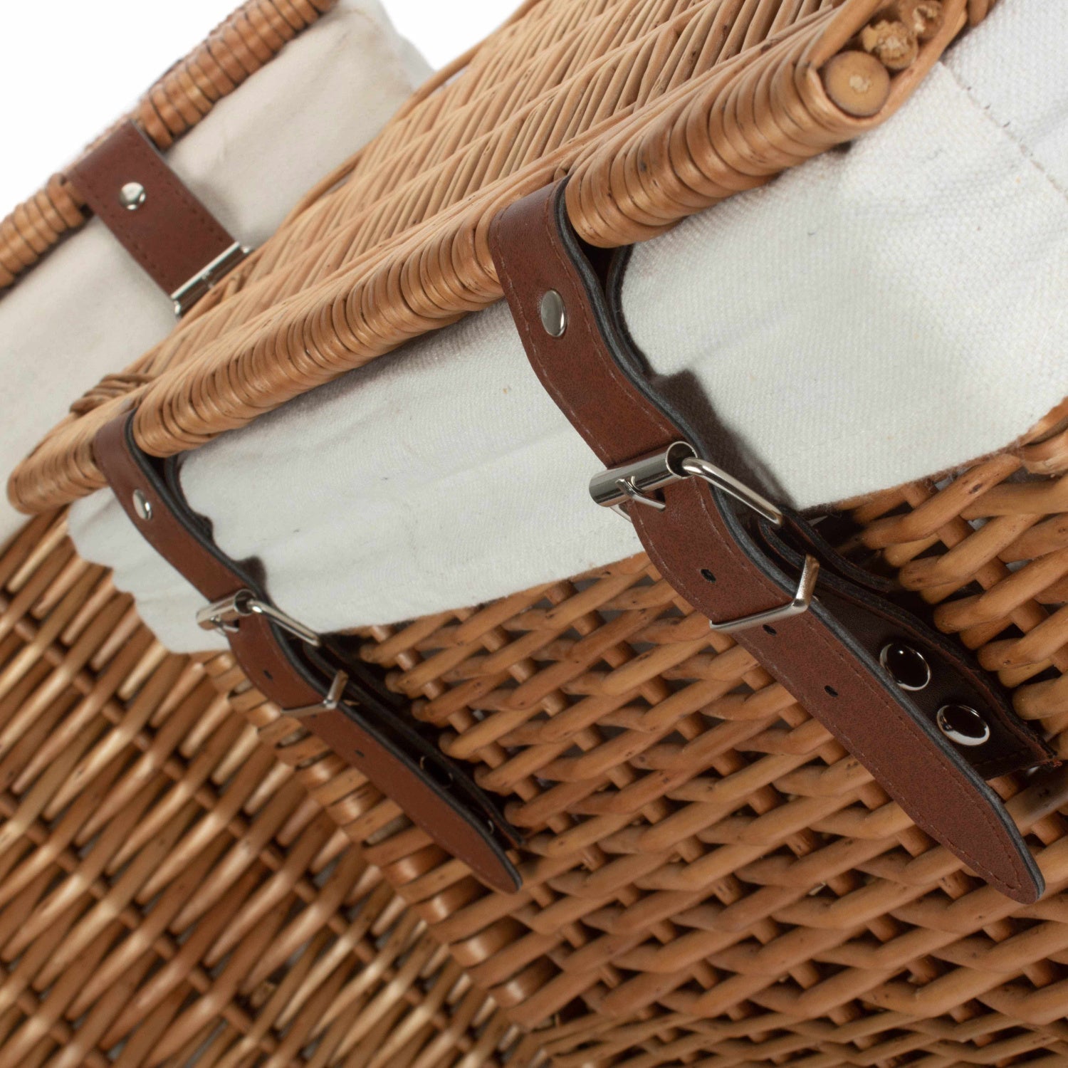 Boutique Double Steamed Willow Laundry Hamper With Lining Set 2 - REGN