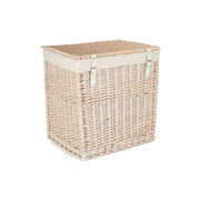 Boutique White Wash Willow Laundry Hamper With Lining - Large - REGN