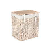 Boutique White Wash Willow Laundry Hamper with Lining - Small - REGN