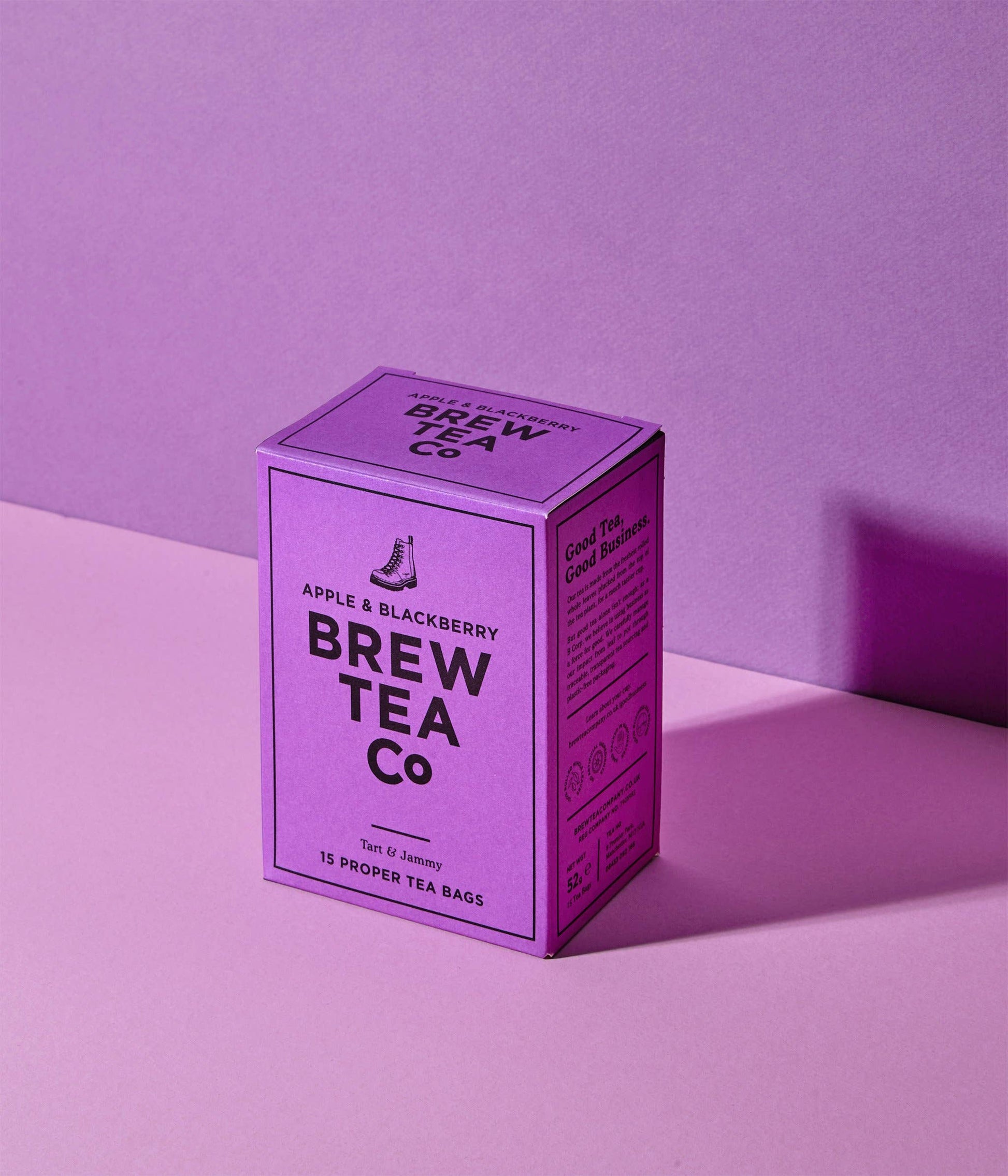 Brew Tea Apple & Blackberry Proper Teabags (15 Teabags) - REGN