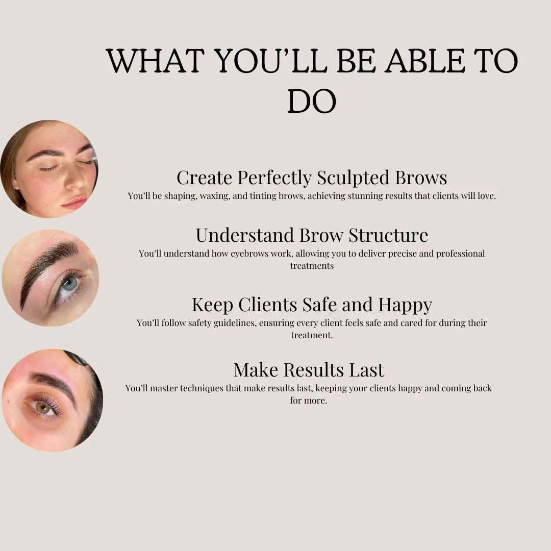 Brow Lamination, Waxing & Tinting Course Beginners 3 Course Bundle - REGN