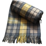 Buchanan Natural Mustard Recycled Wool Blanket in Soft Tartan Check (Copy) - REGN