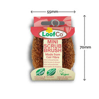 LoofCo Mini Scrub Brush – Natural Coconut Coir Fibre Cleaning Brush