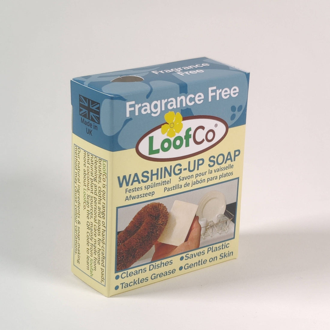 LoofCo Dish Washing-Up Soap Bar 100g – Palm Oil Free & Fragrance Free