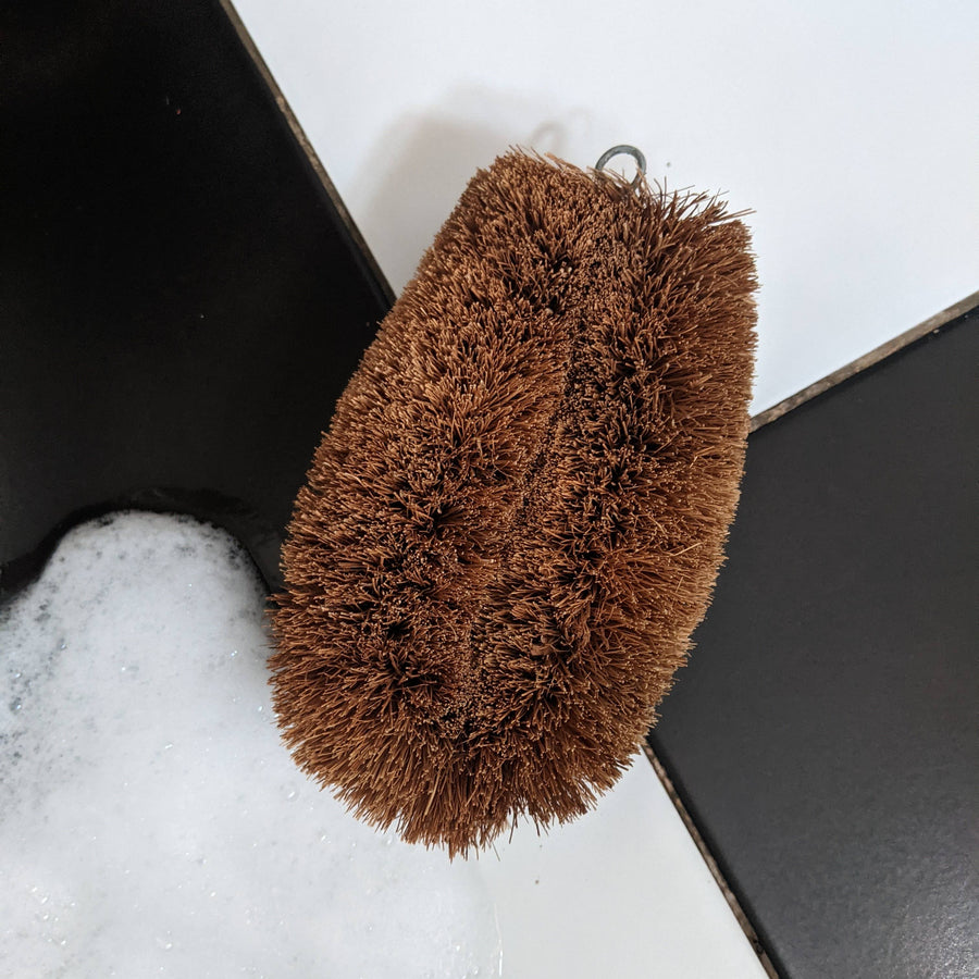 LoofCo Coconut Coir Scrubbing Brush – Eco-Friendly Household & Garden Cleaner
