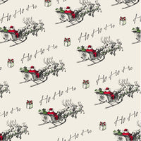 Vintage Christmas Wrapping Paper – Eco-Friendly FSC™ Recyclable  - Single Sheet