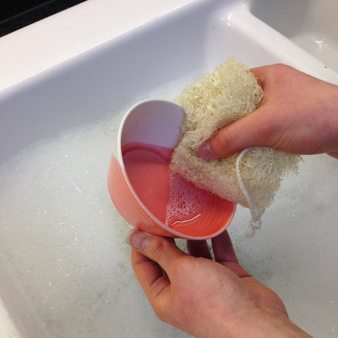 LoofCo Washing-Up Pad – Natural Loofah Dish Sponge