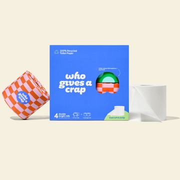 Classic Recycled Toilet Roll | Double Length 4 Pack