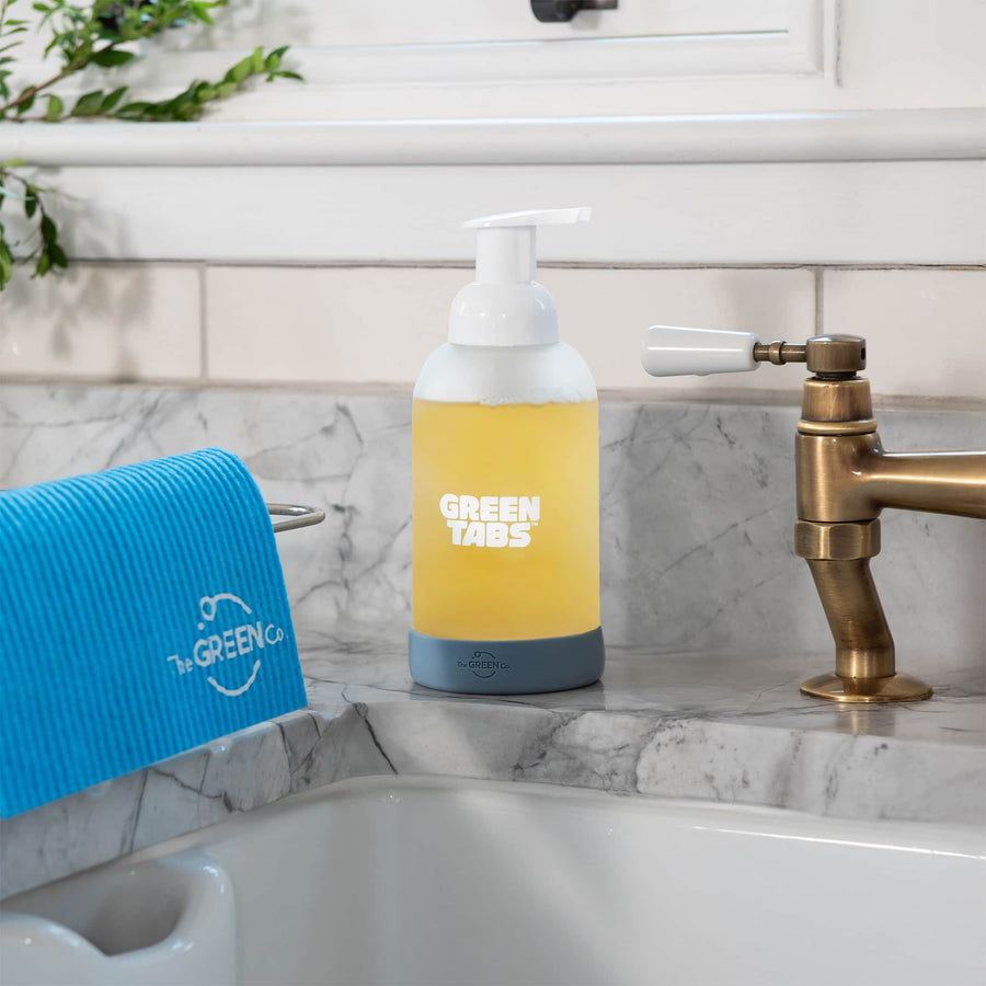 Foaming Hand Soap GreenTabs™ Starter Kit – Refillable Glass Bottle