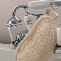 LoofCo Bathroom Cleaning Pad – Natural Loofah Scrubber for Surfaces