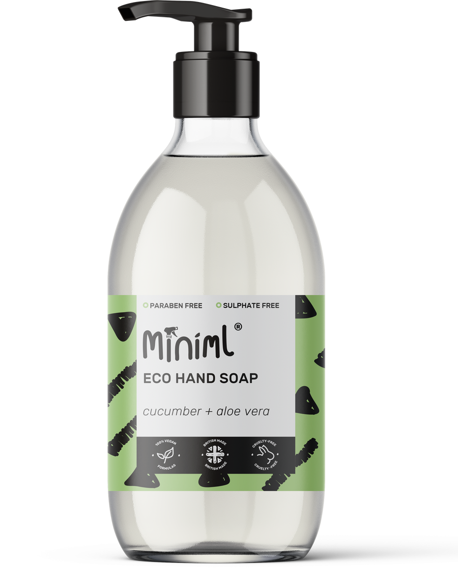 Cucumber & Aloe Hand Soap – 500ml Refillable Glass Bottle
