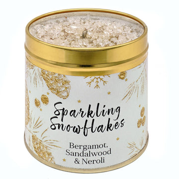 Christmas Elegance Candle – Sparkling Snowflakes with Bergamot, Sandalwood & Neroli