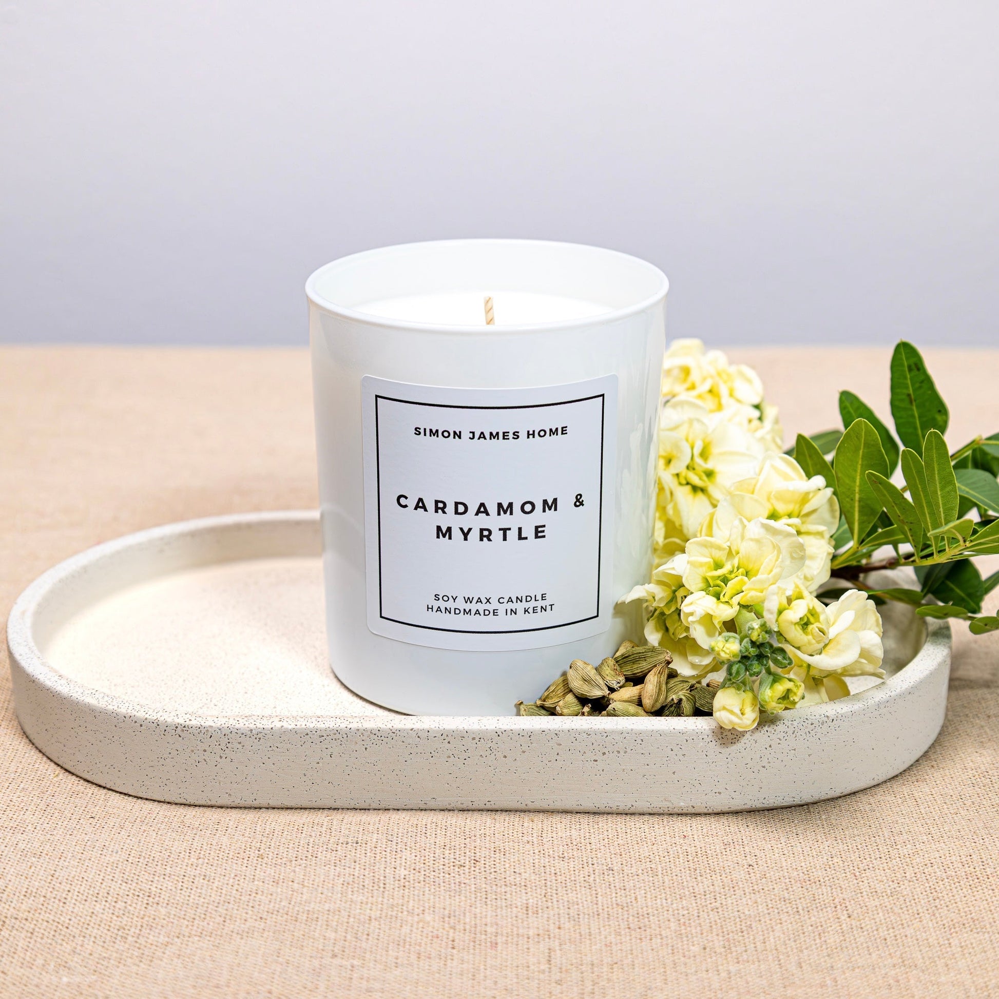 Cardamom & Myrtle Candle - Luxury Soy Wax - REGN