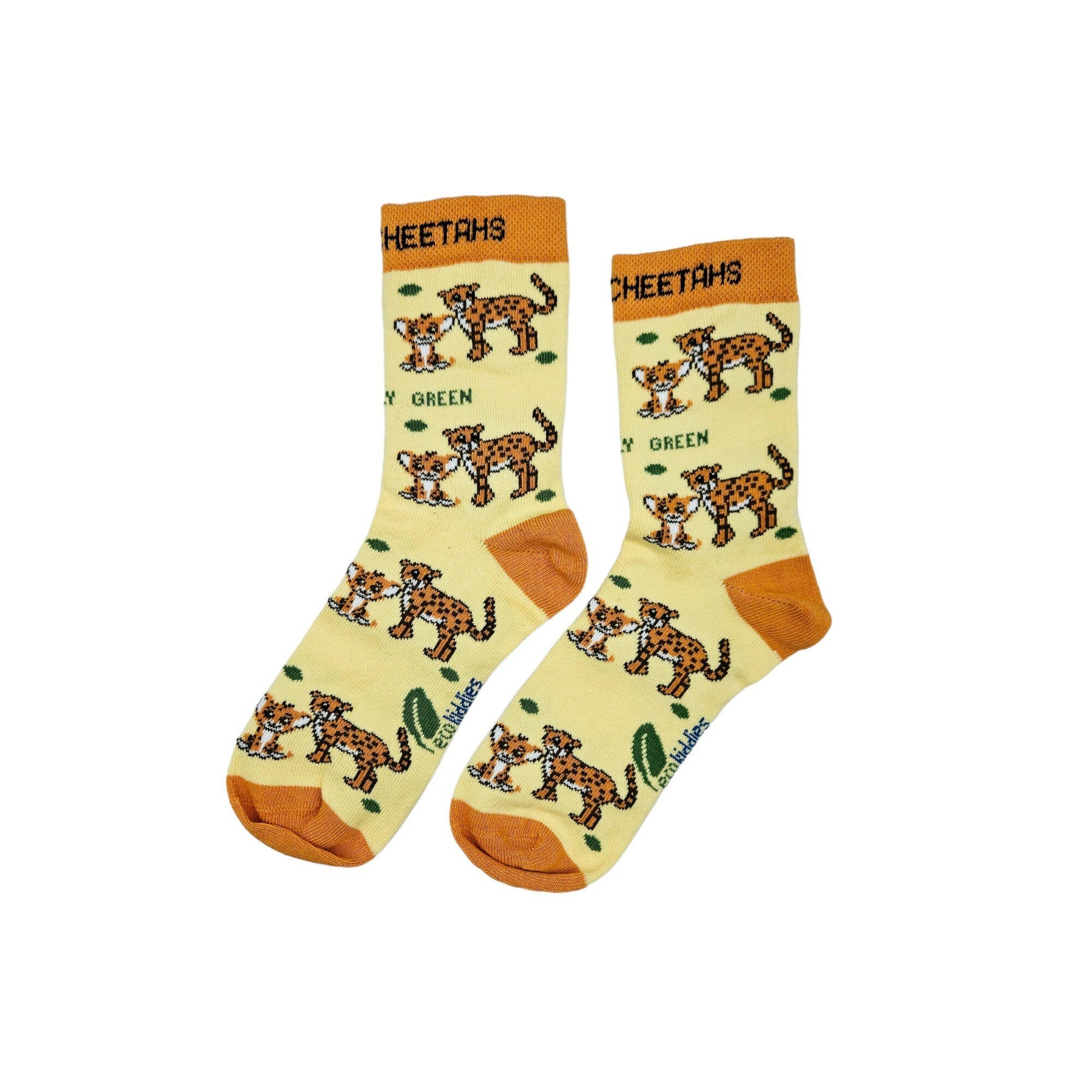 CARING CHEETAHS ORGANIC COTTON KIDS SOCKS - REGN