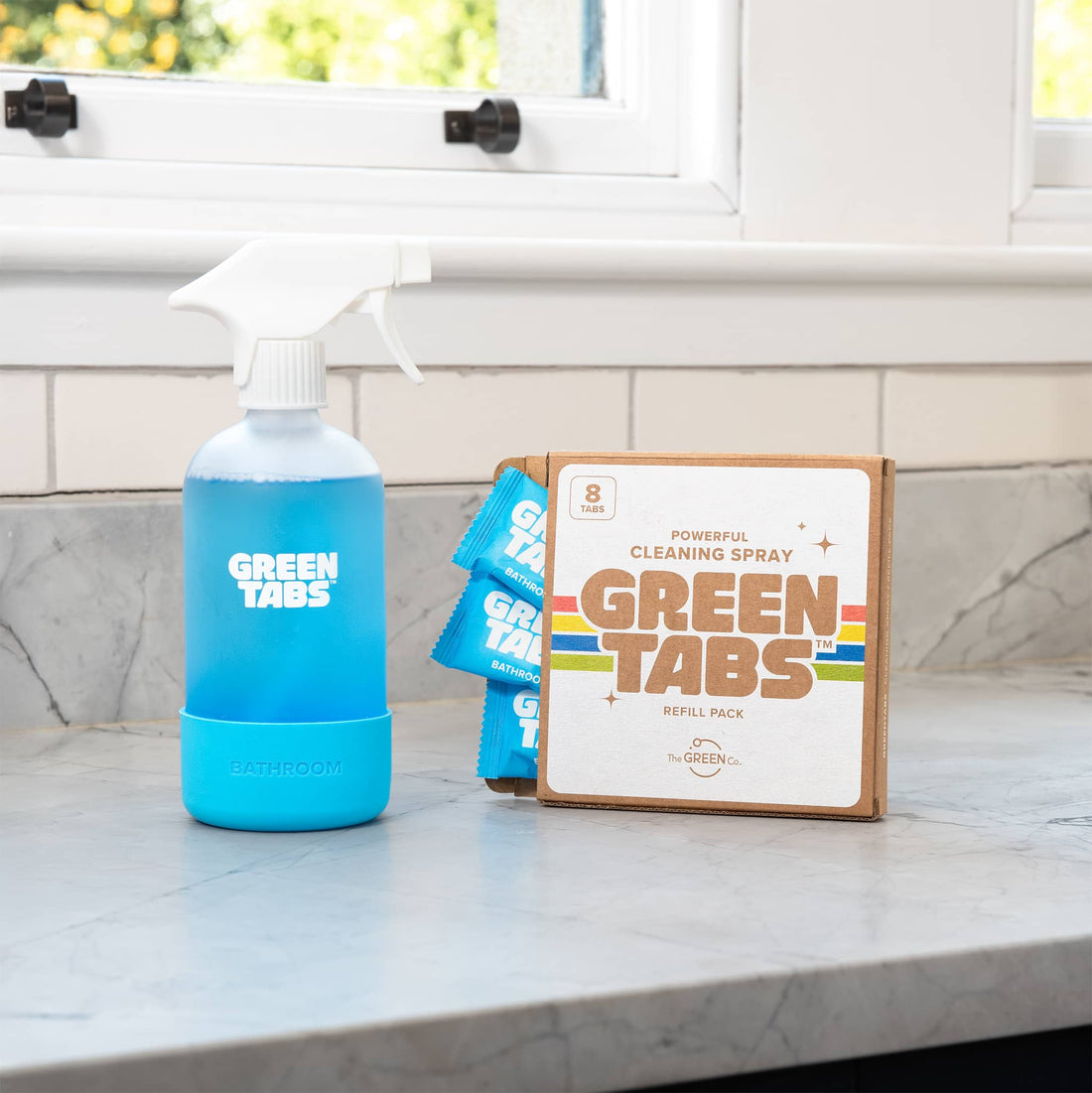 Plant-Powered Bathroom Cleaner GreenTabs™ – Plastic-Free, Vegan & Eco-Friendly Starter Kit