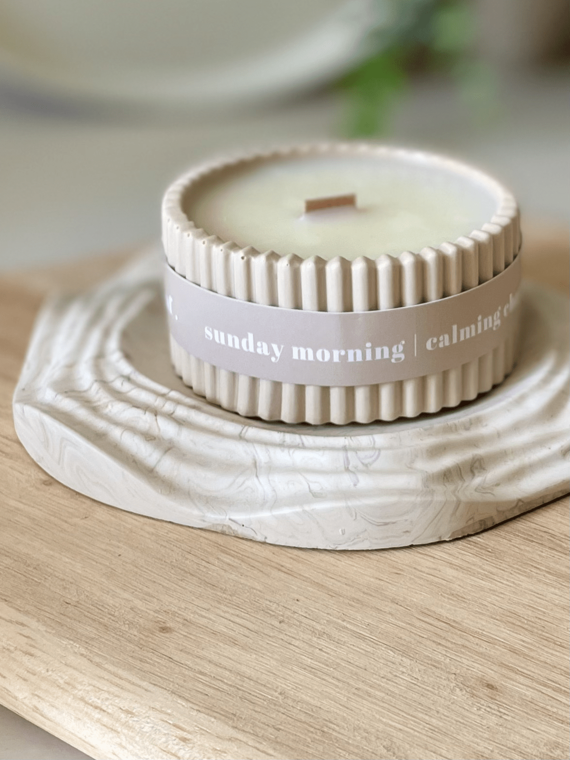 Chamomile Luxury Soy Candle – Relaxing Scandi - Inspired Fragrance - REGN