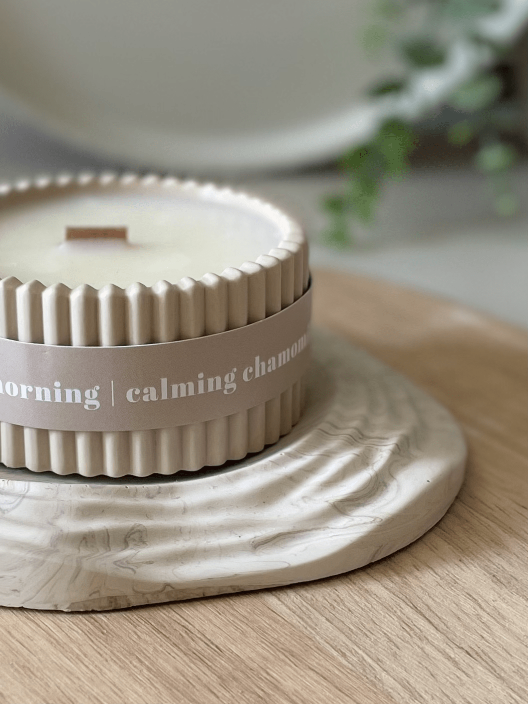 Chamomile Luxury Soy Candle – Relaxing Scandi - Inspired Fragrance - REGN
