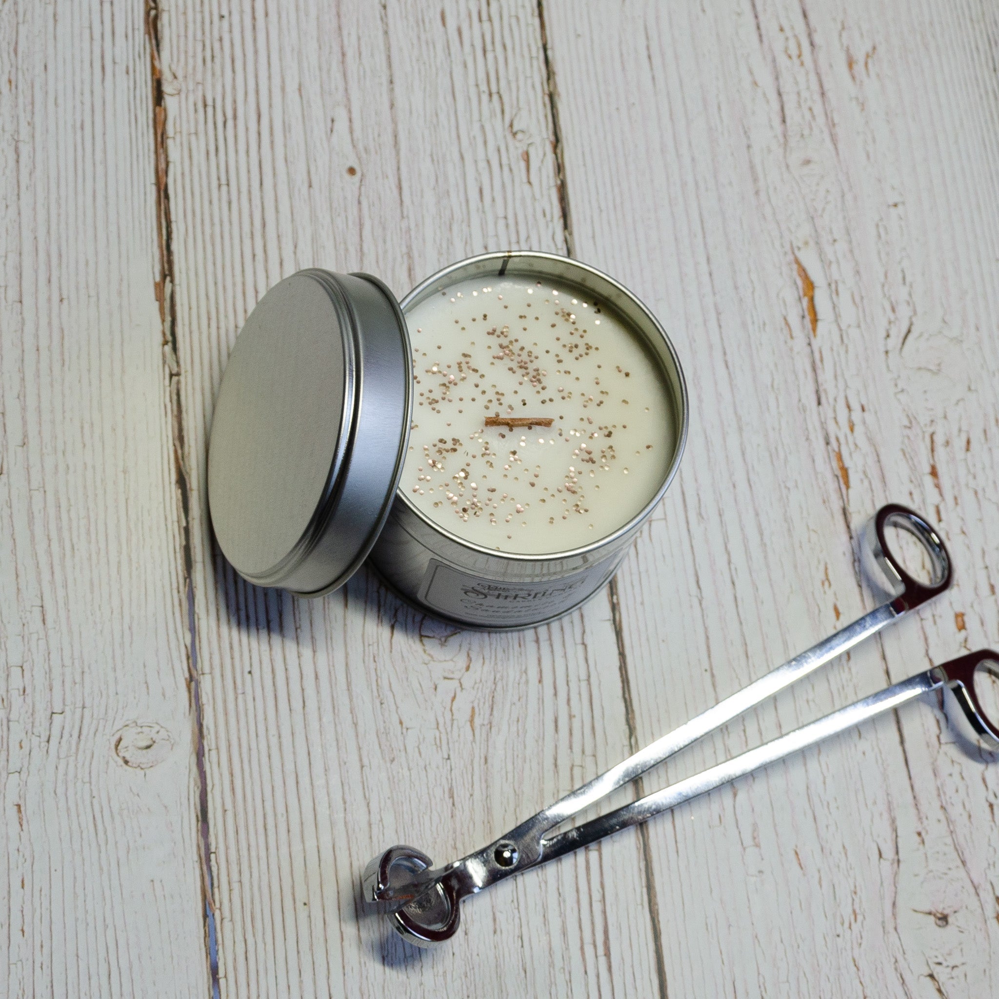 Chamomile & Sandalwood - Travel Tin Candle - Wooden Wick - REGN