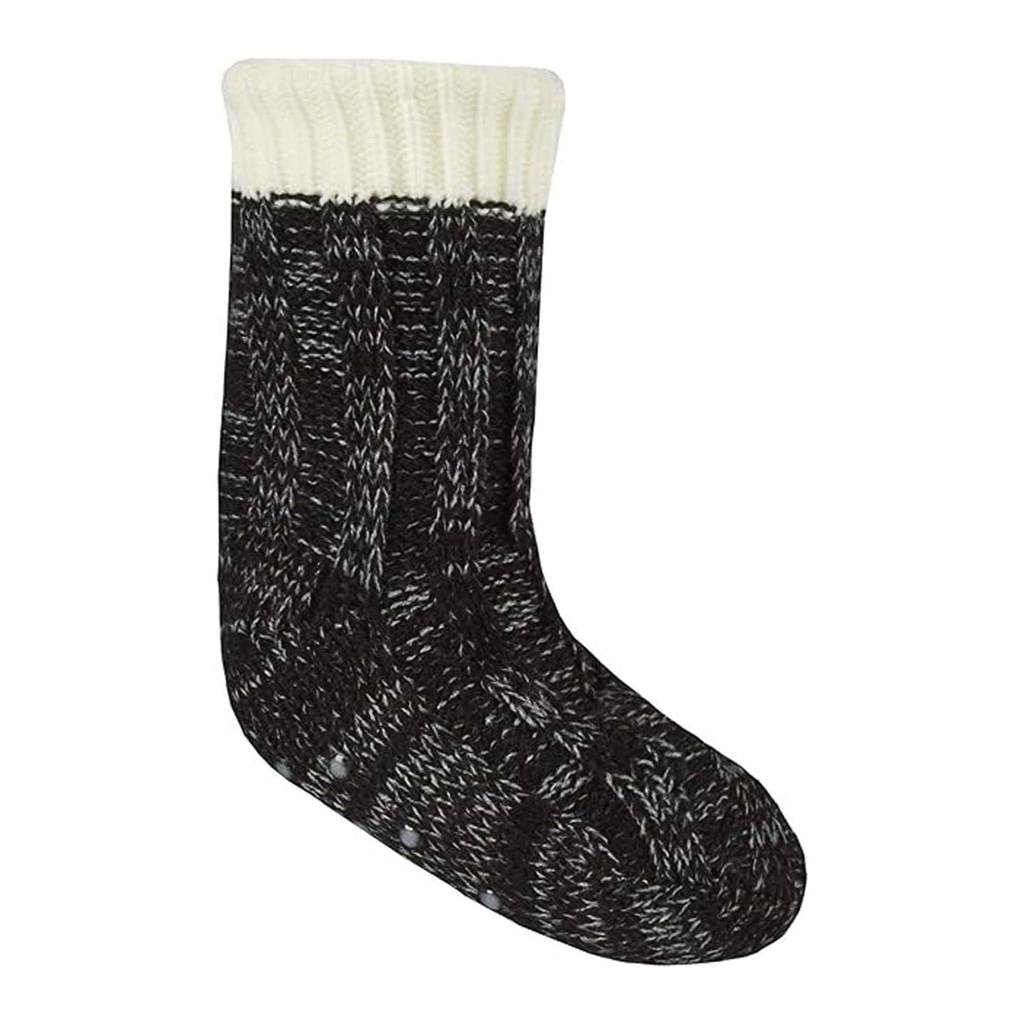 Sock Stack Children's Chunky Knit Non Slip Lounge Gripper Socks For Kids Colourful